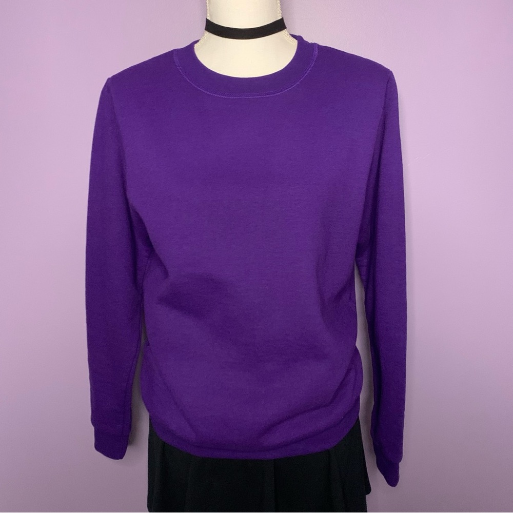 NEW Gildan Purple Pullover Sweatshirt